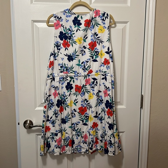 Draper James RSVP sleeveless floral dress, drawstring waist, size 1X - Picture 5 of 6